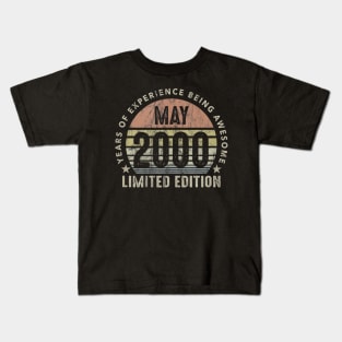 Born In May 2000 Vintage Sunset 20th Birthday All Original Kids T-Shirt